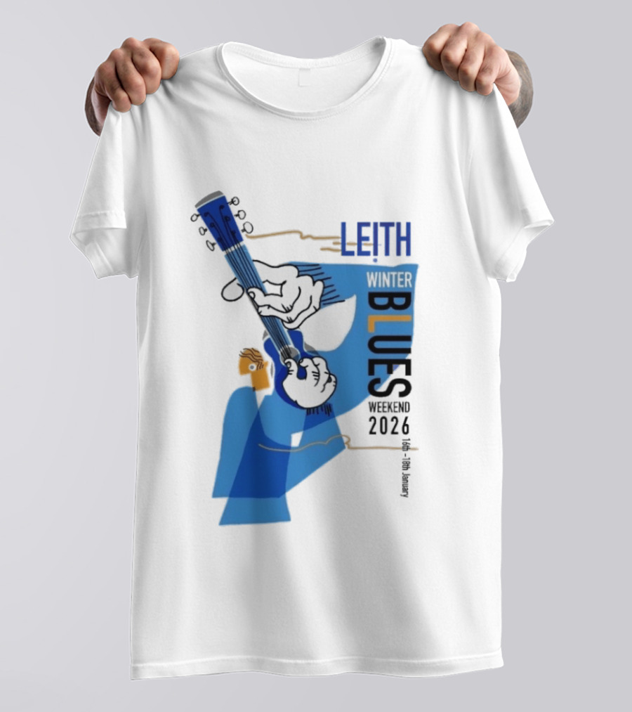 Leith Winter Blues Weekend 2026 Guitar Festival T-Shirt