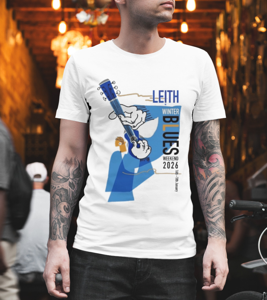 Leith Winter Blues Weekend 2026 Guitar Festival T-Shirt