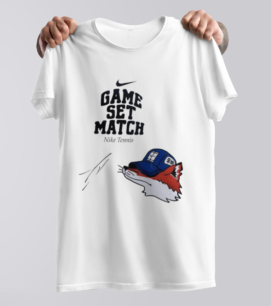 Nike Tennis Game Set Match Fox T-Shirt