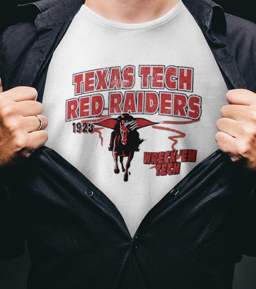 Texas Tech Red Raiders 1923 Wreck 'Em Tech Horse T-Shirt