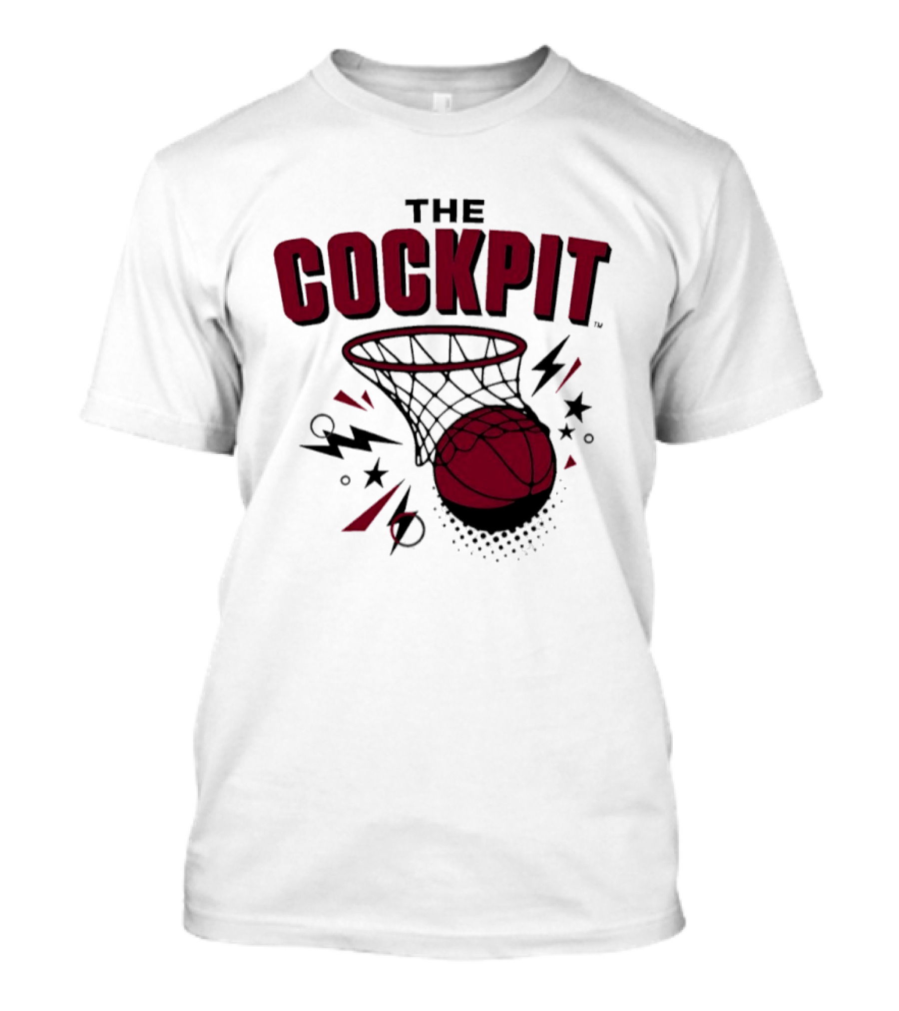 The Cockpit South Carolina Gamecocks Basketball Hoop Thunder T-Shirt