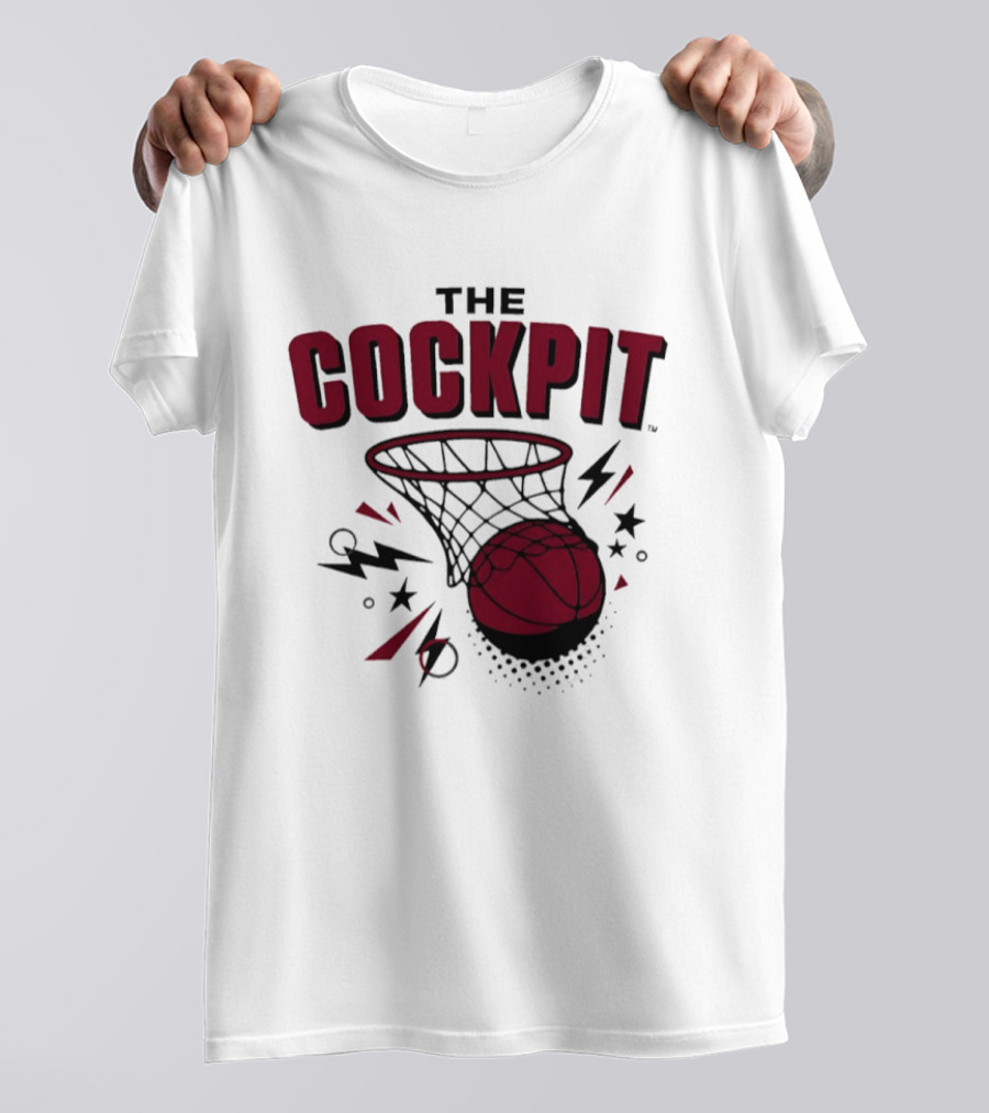 The Cockpit South Carolina Gamecocks Basketball Hoop Thunder T-Shirt