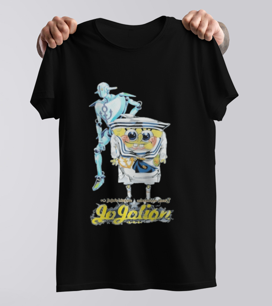 JoJolion SpongeBob Crossover With Robotic T-Shirt