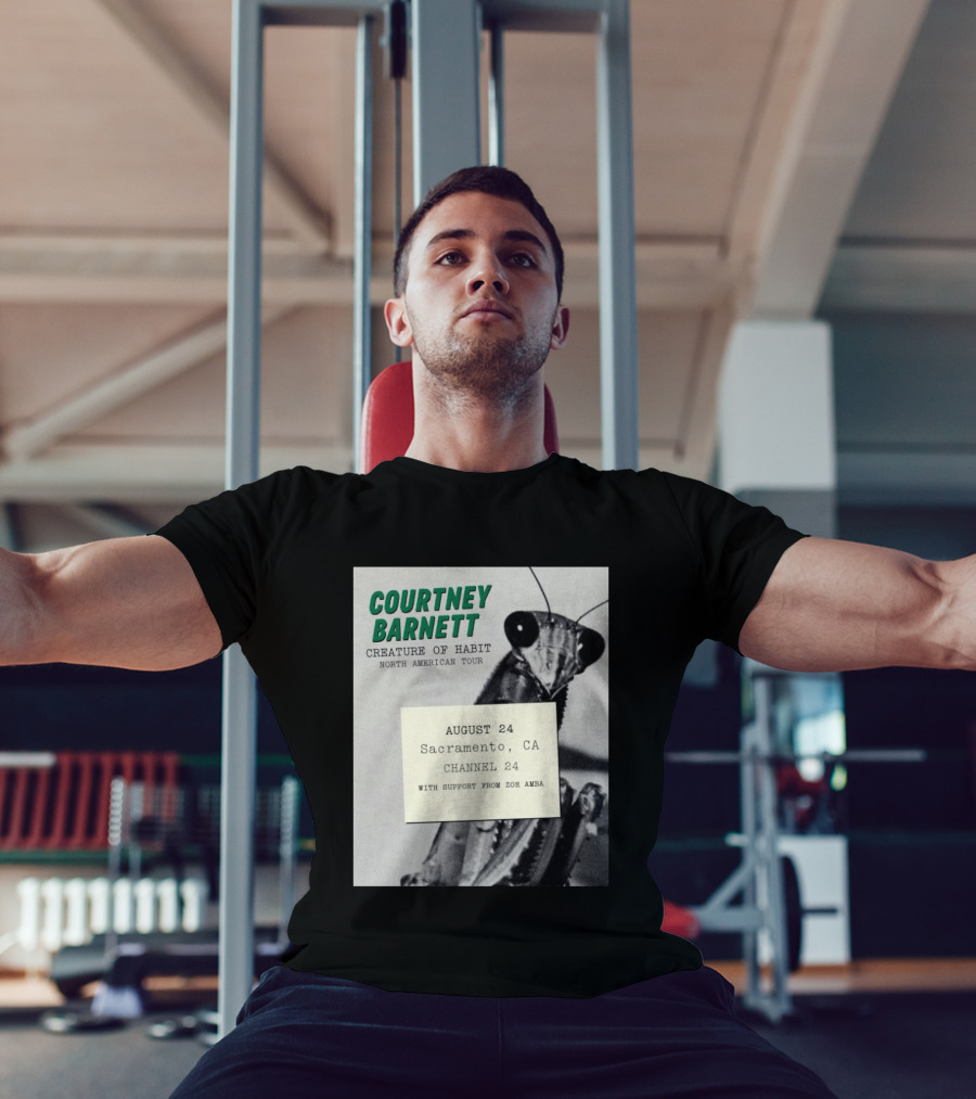 Courtney Barnett Creature Of Habit North American Tour August 24 Sacramento CA Channel 24 Zoh Amba T-Shirt