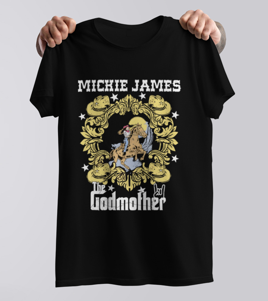 Cowgirl Mickie James The Godmother Riding Horse T-Shirt