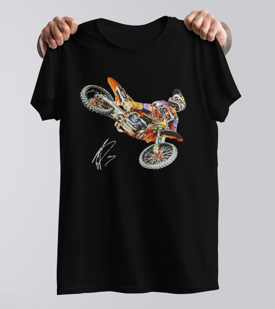 Eli Tomac Anaheim 1 Motocross Racing Signature T-Shirt