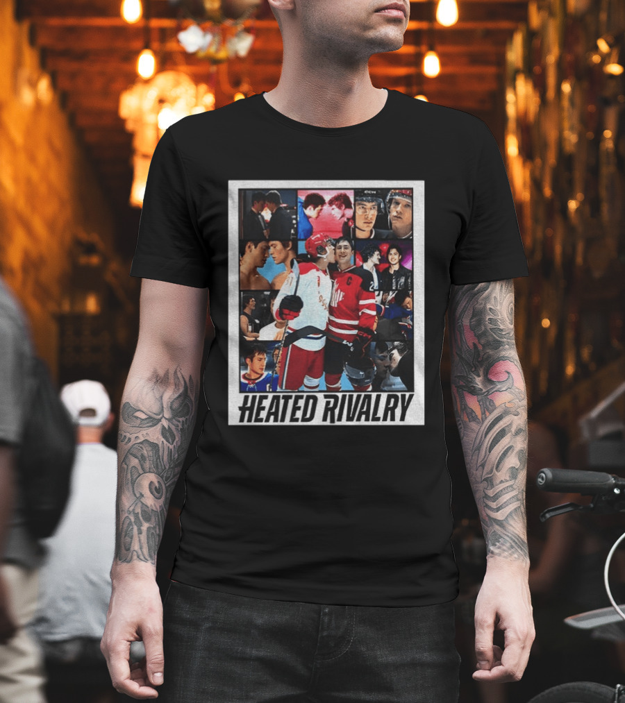 Ilya Rozanov Shane Hollander Heated Rivalry Hockey Collage Fan T-Shirt