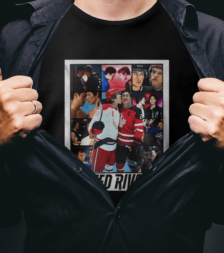Ilya Rozanov Shane Hollander Heated Rivalry Hockey Collage Fan T-Shirt