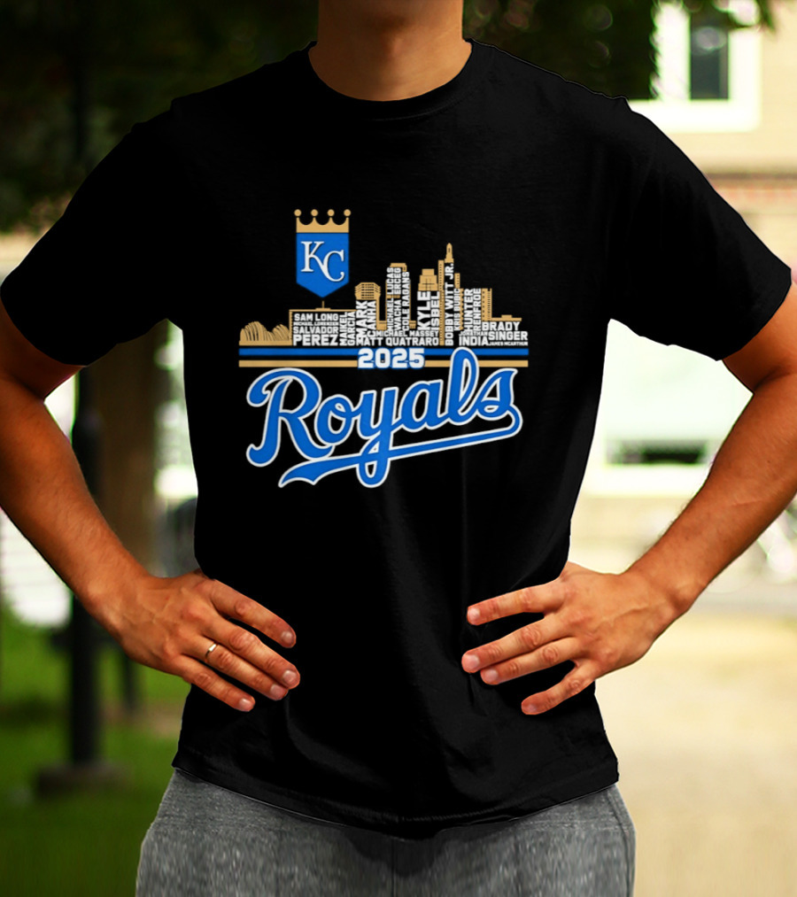 Kansas City Royals 2025 KC Skyline Royals T-Shirt