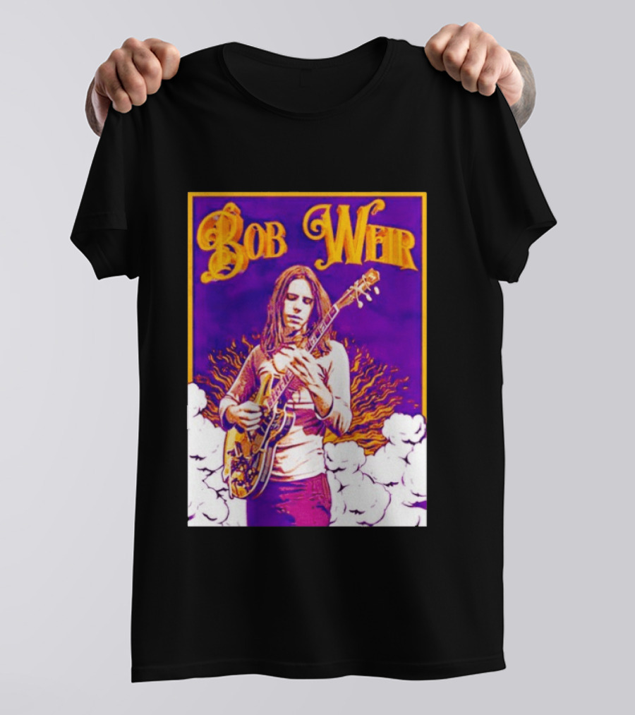 Bob Weir 1947 2026 Psychedelic Tribute Art With Guitar T-Shirt