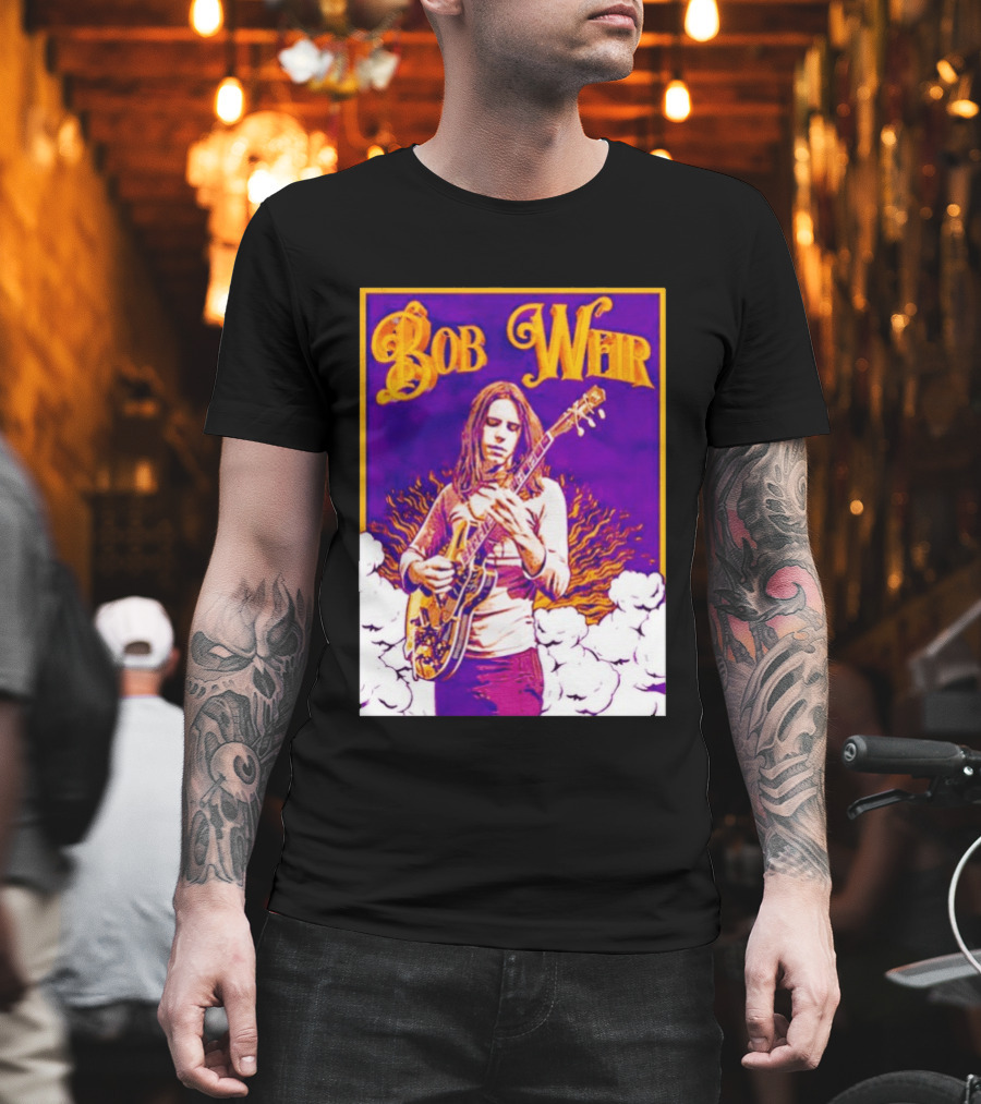 Bob Weir 1947 2026 Psychedelic Tribute Art With Guitar T-Shirt
