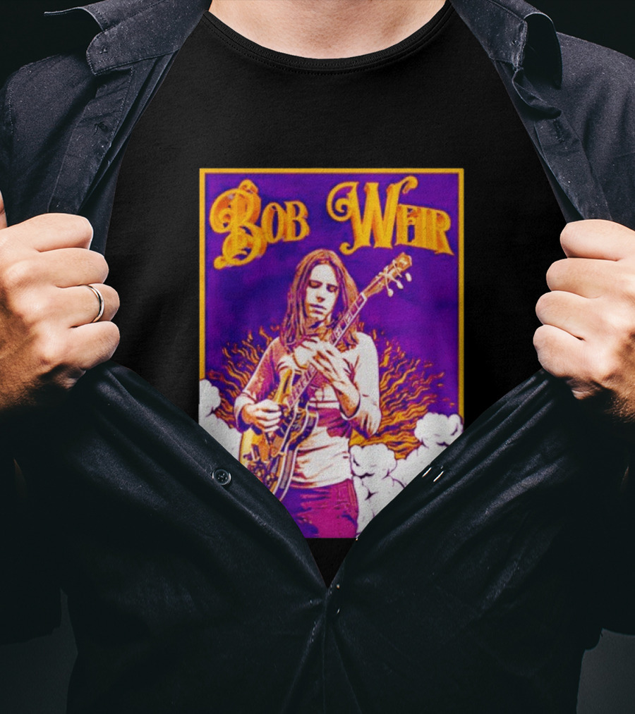 Bob Weir 1947 2026 Psychedelic Tribute Art With Guitar T-Shirt