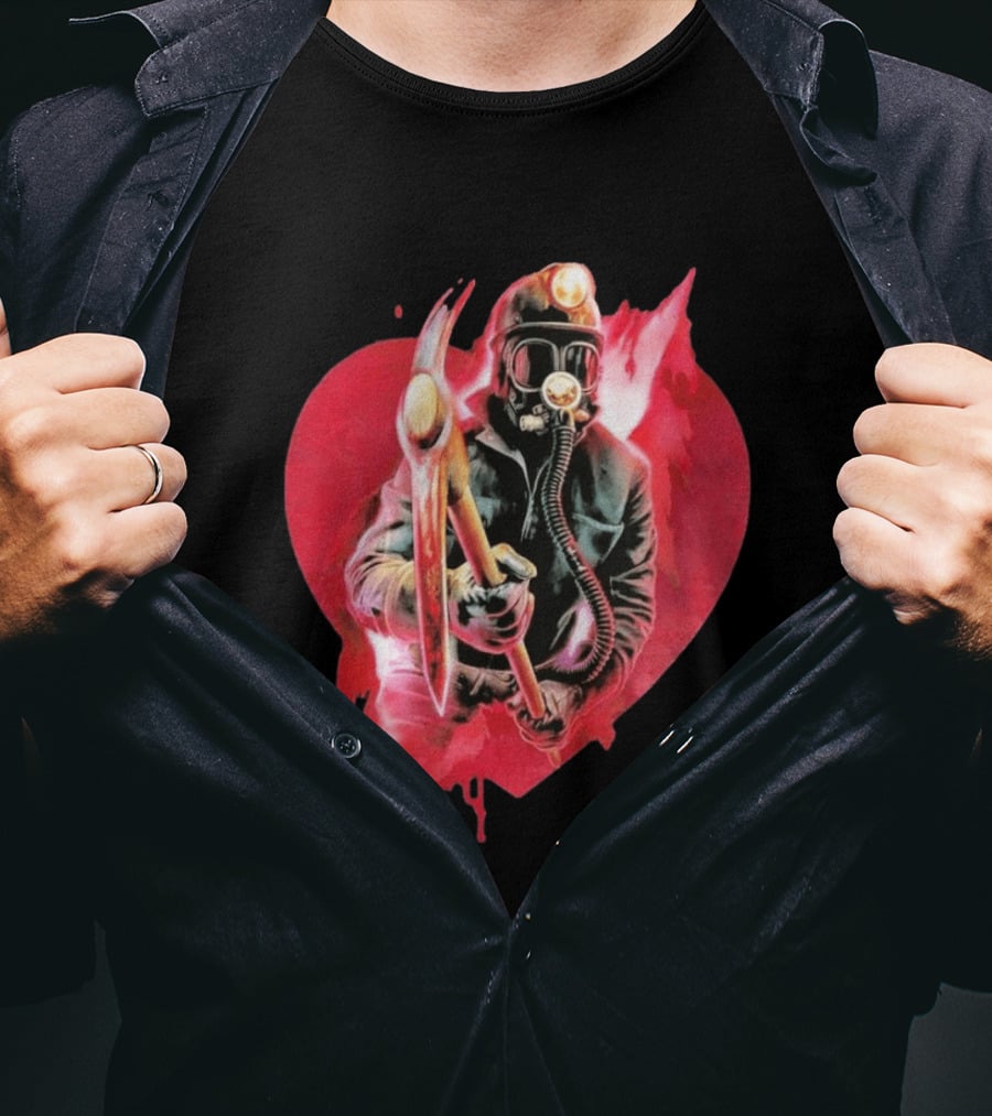 My Bloody Valentine 45th Anniversary Miner Heart T-Shirt