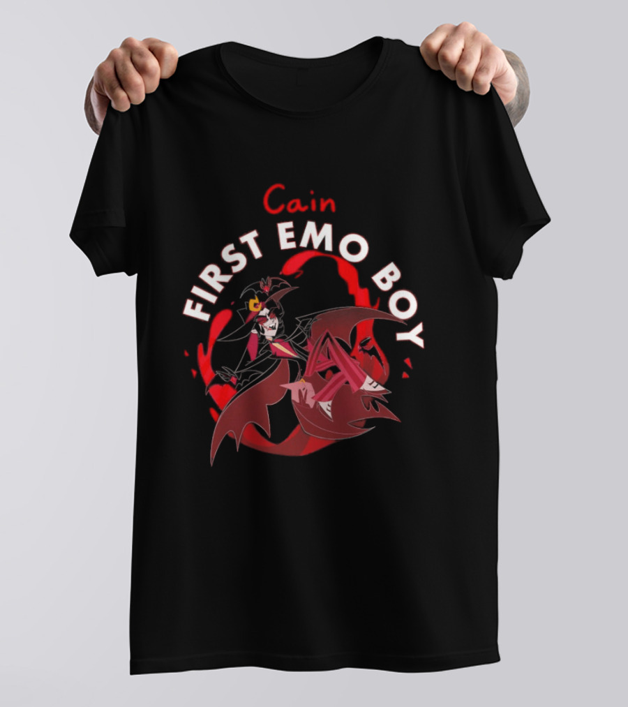 Cain First Emo Boy Hazbin Hotel T-Shirt