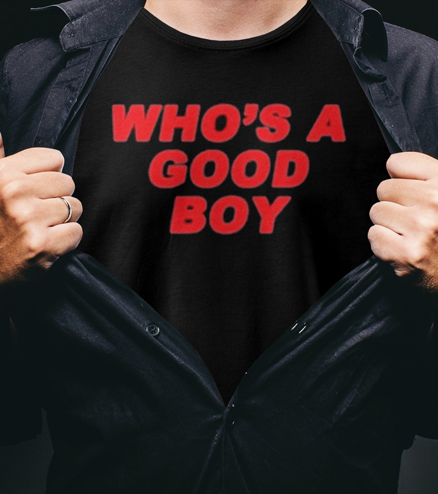 Paigey Who's A Good Boy Red T-Shirt