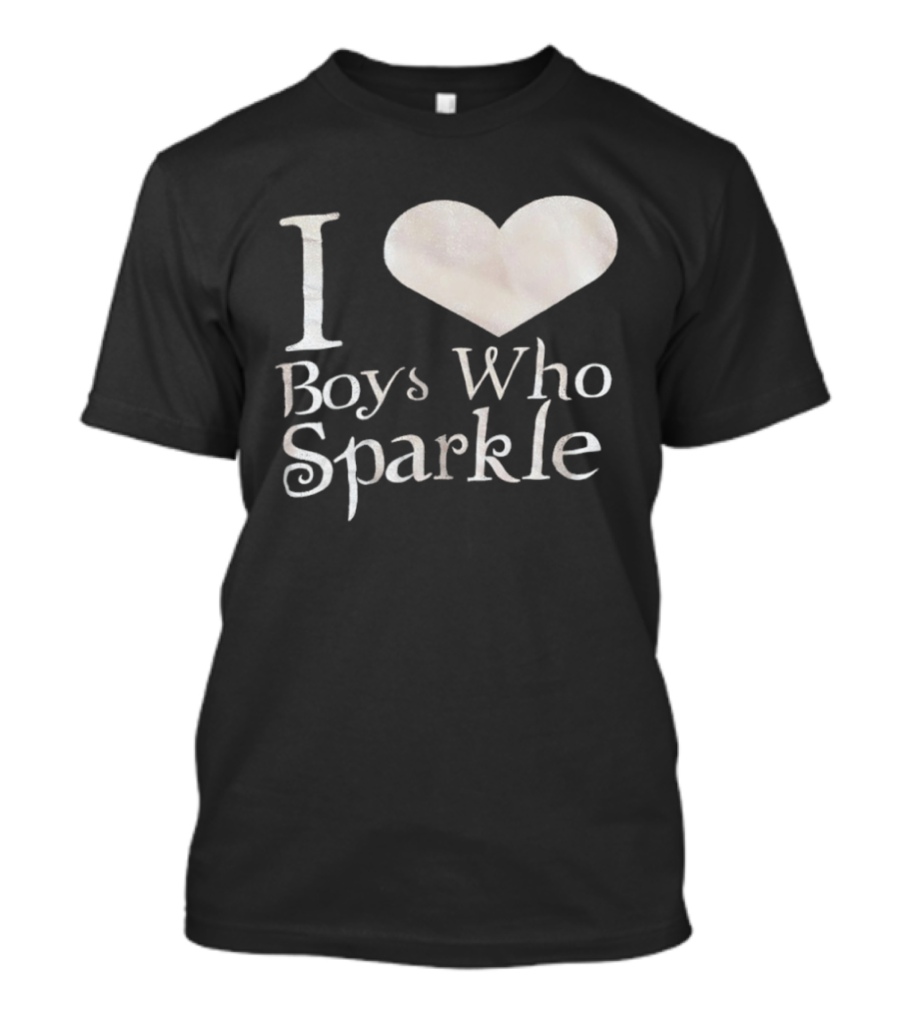 I Love Boys Who Sparkle Twilight Inspired Phrase T-Shirt