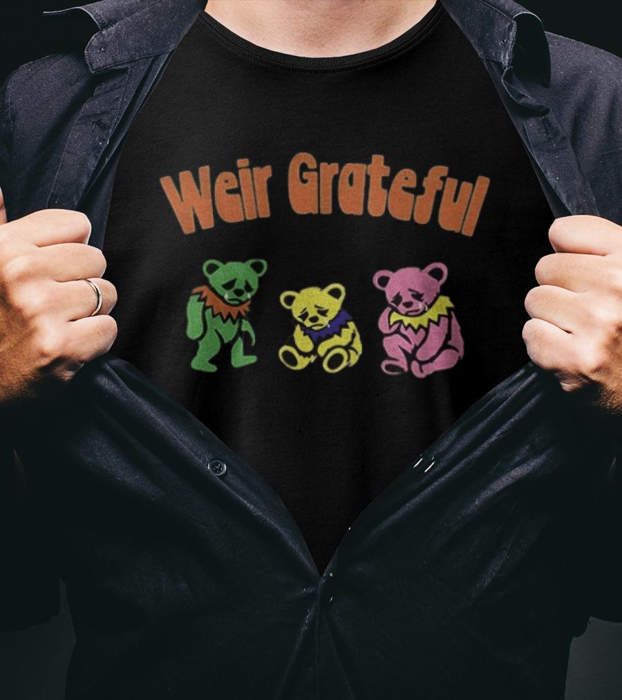 Weir Grateful Crying Bears RIP Bobby T-Shirt