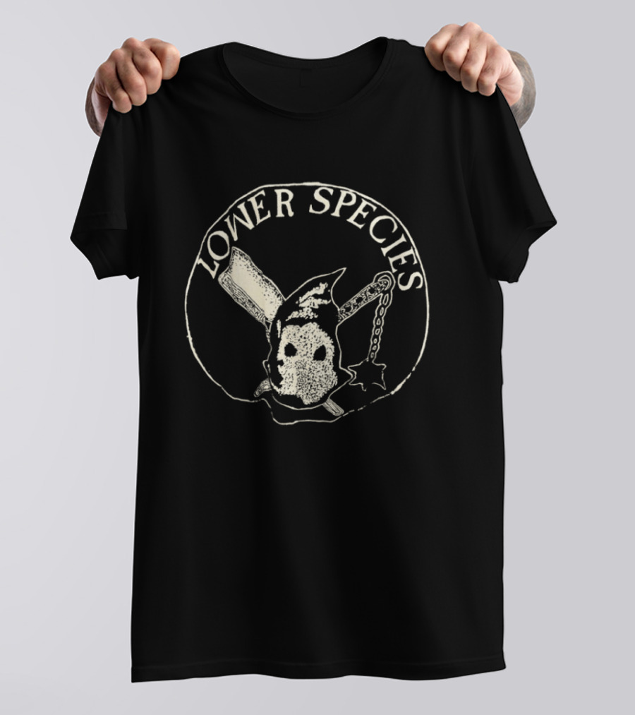 Lower Species Skull With Bat And Chain T-Shirt