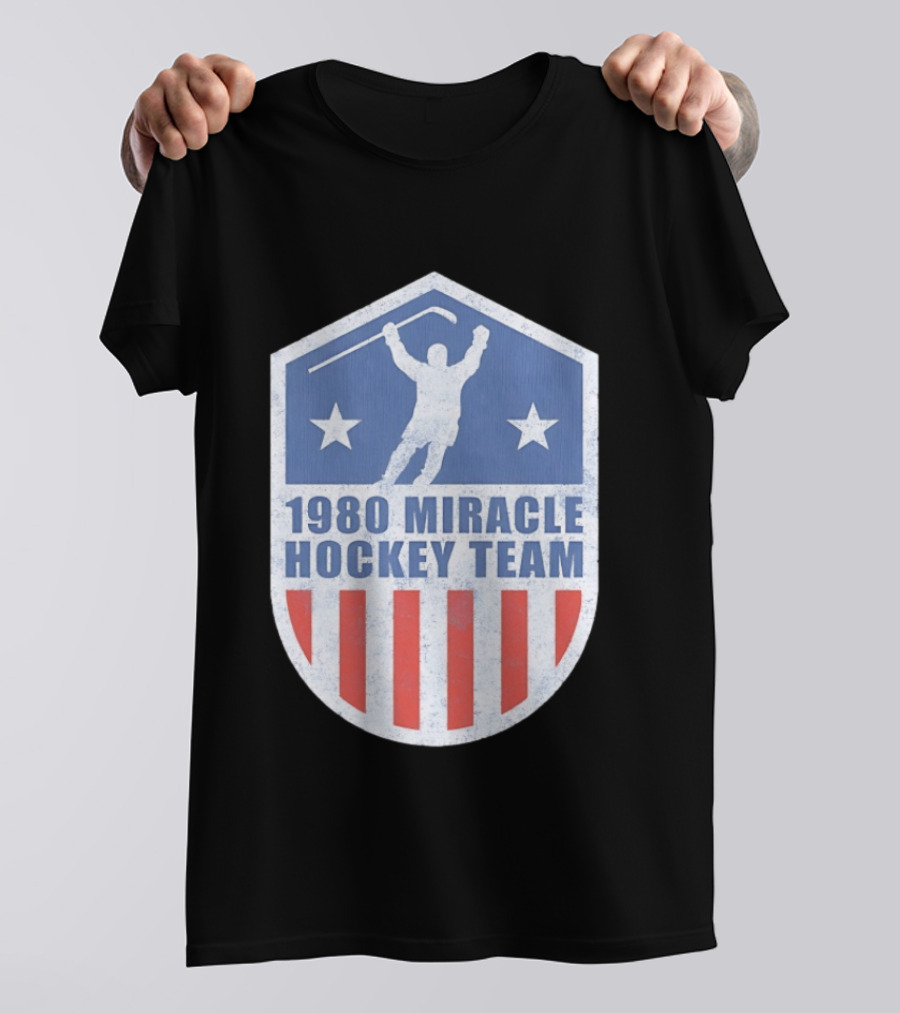 1980 Miracle Hockey Team USA Victory Stars And Stripes T-Shirt