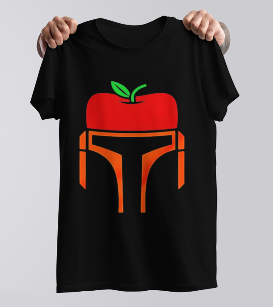 Bounty Hunter Helmet Apple Fusion T-Shirt