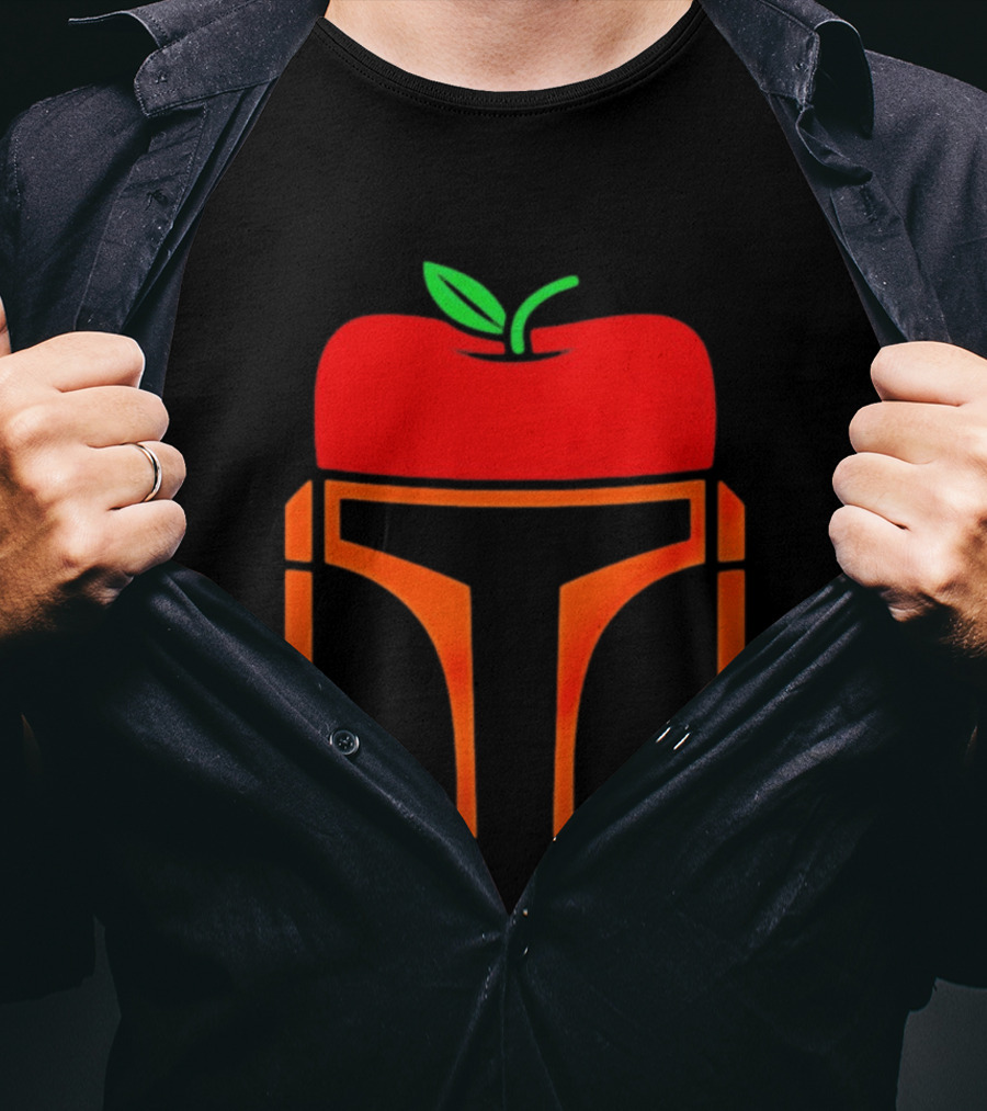 Bounty Hunter Helmet Apple Fusion T-Shirt