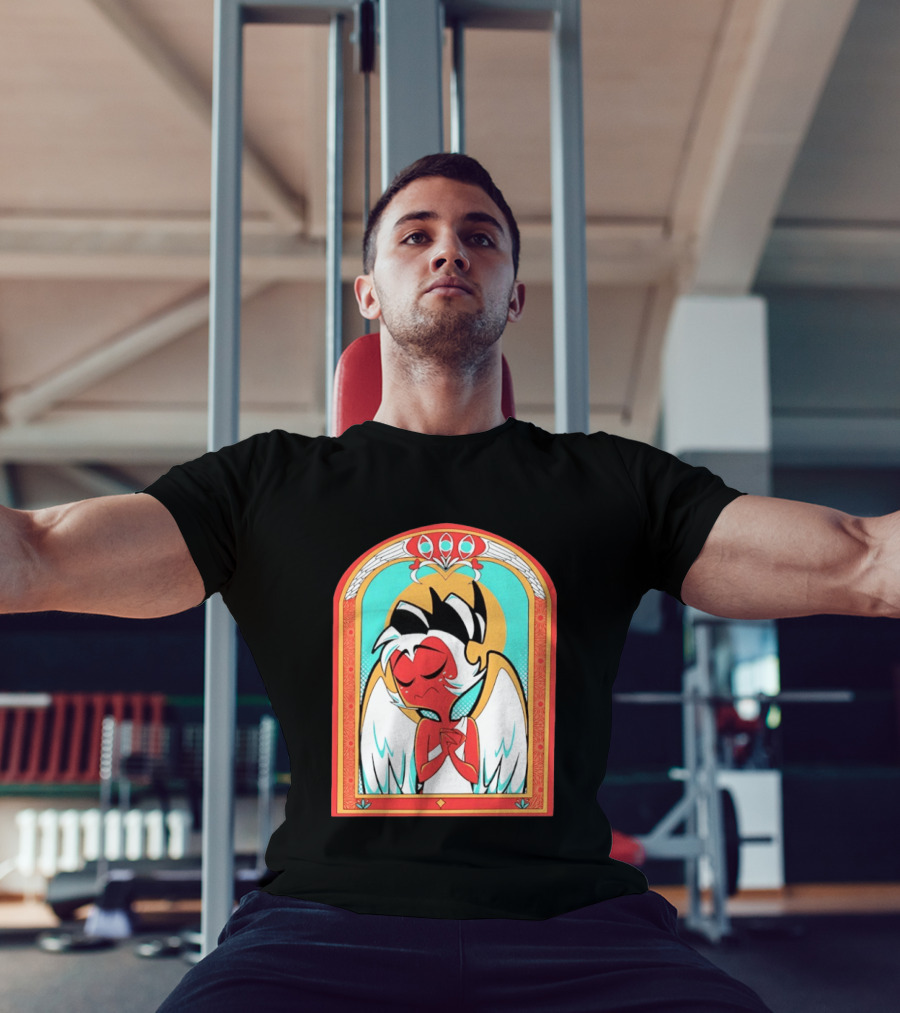 Helluva Boss Saint Fuckass Angel Character Image T-Shirt