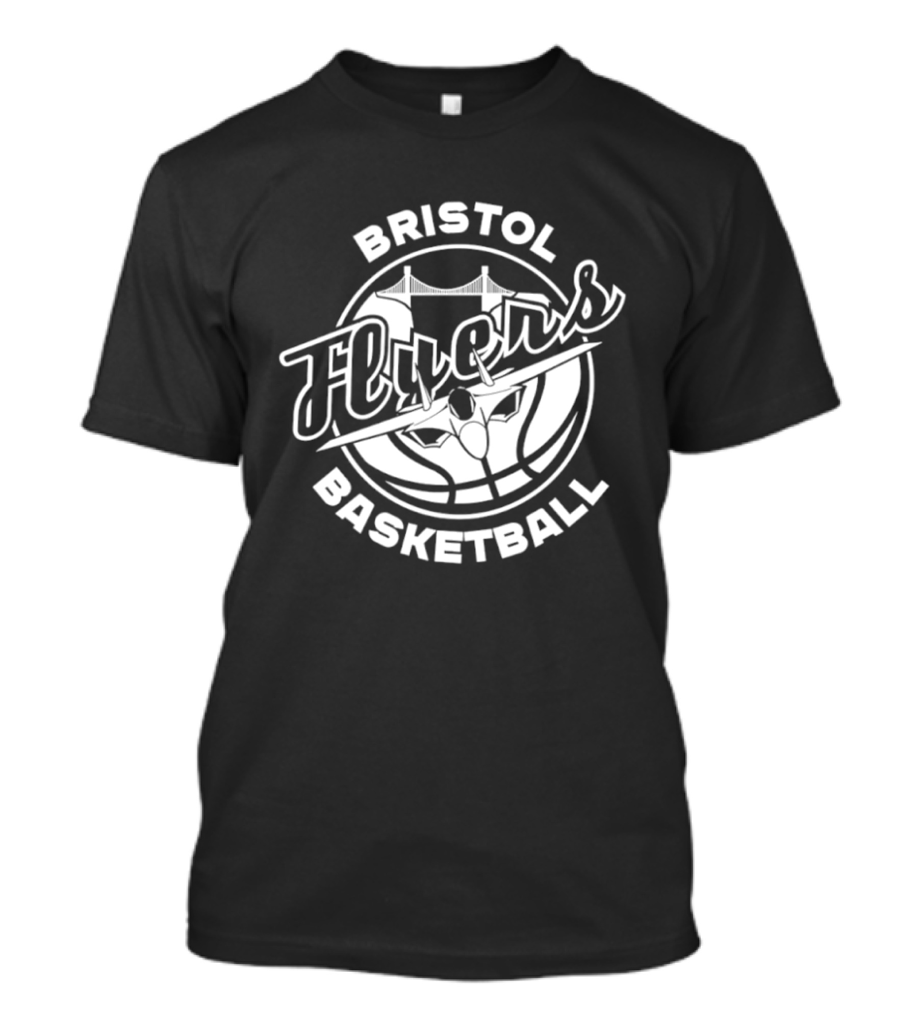 Bristol Flyers Basketball Team Logo Circle T-Shirt