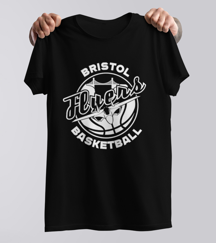Bristol Flyers Basketball Team Logo Circle T-Shirt