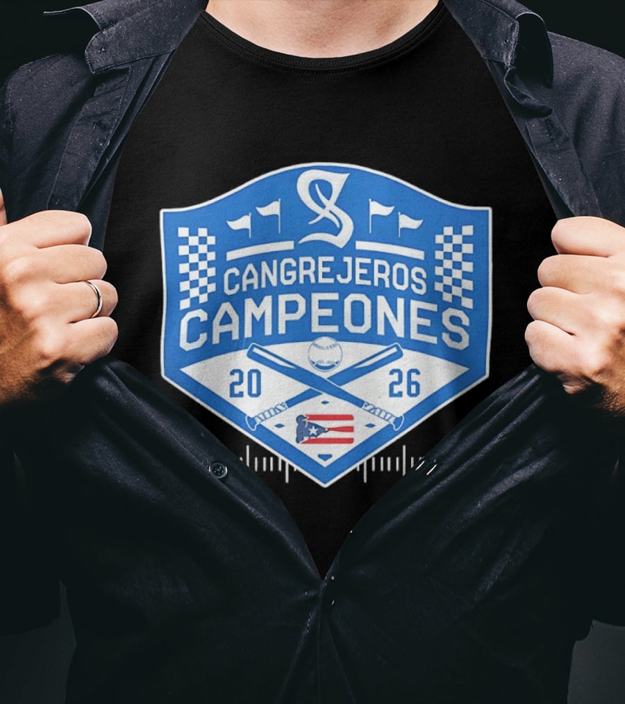 Cangrejeros Campeones 2026 LBPRC Puerto Rico Baseball T-Shirt