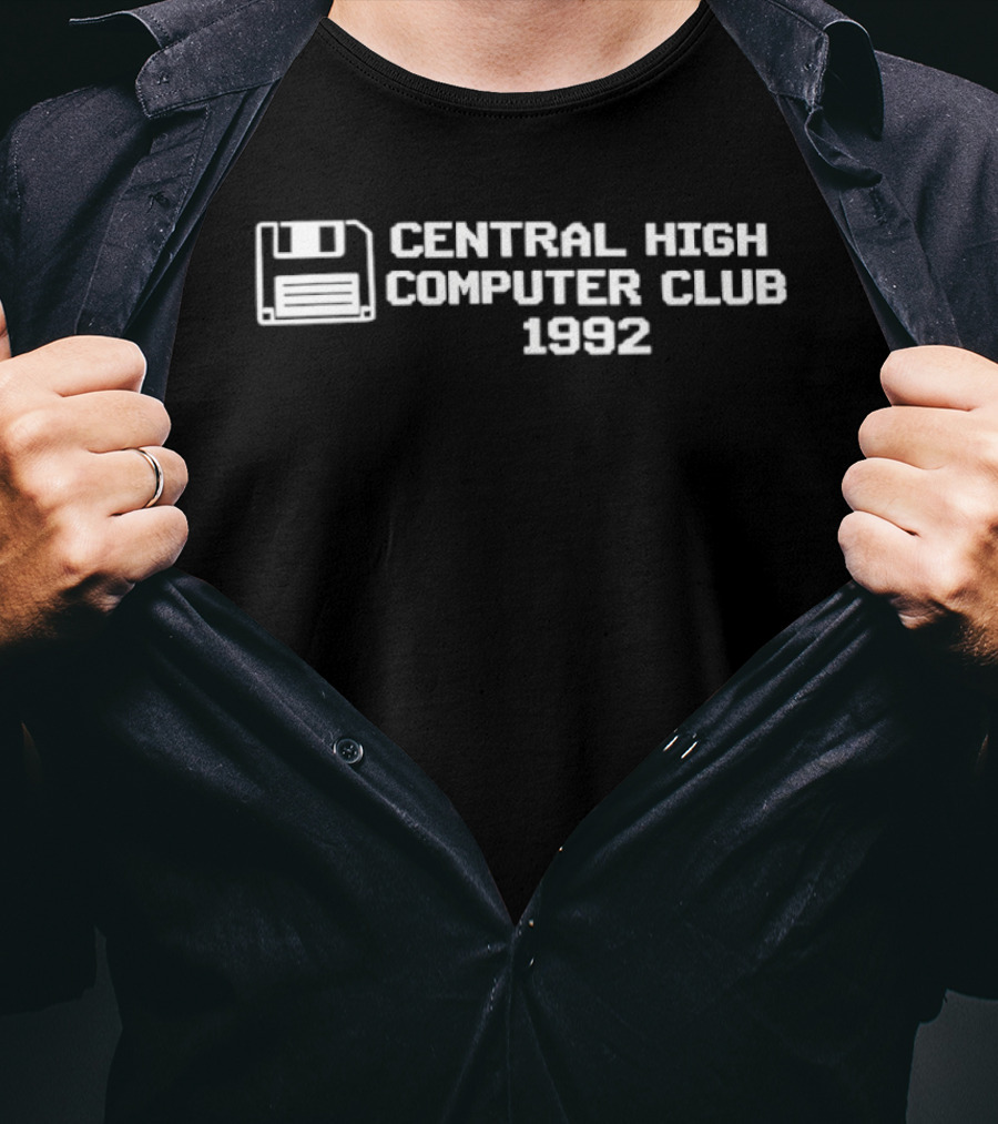 Central High Computer Club 1992 Floppy Disk T-Shirt