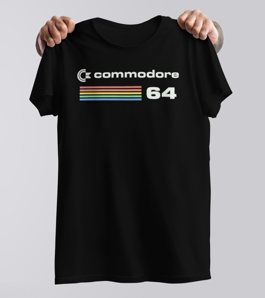 Commodore 64 Rainbow Stripes T-Shirt