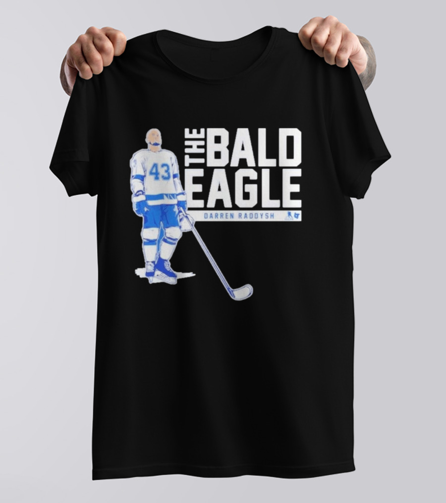 Darren Raddysh The Bald Eagle Number 43 Hockey Player T-Shirt