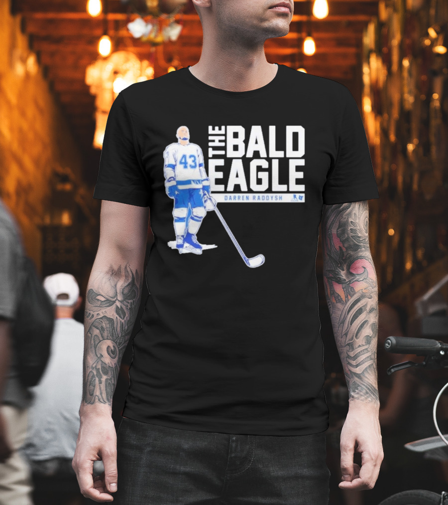 Darren Raddysh The Bald Eagle Number 43 Hockey Player T-Shirt