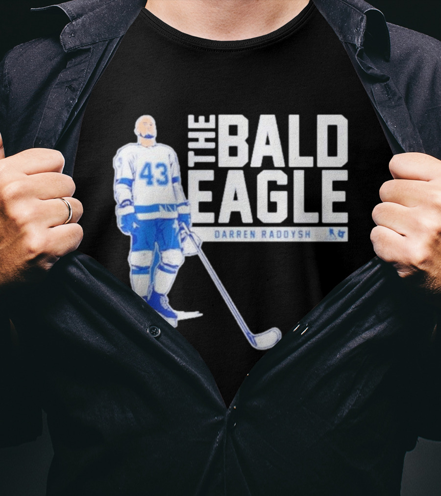 Darren Raddysh The Bald Eagle Number 43 Hockey Player T-Shirt