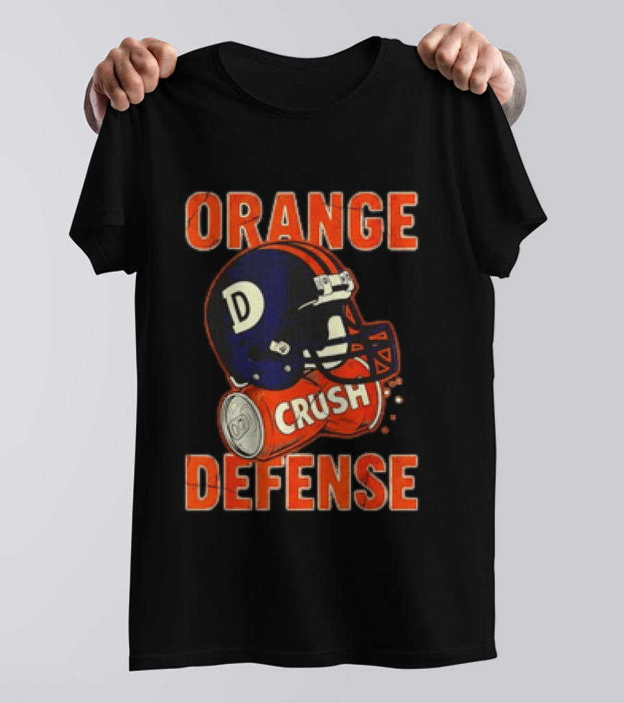 Orange Crush Defense Helmet Denver Broncos Football T-Shirt