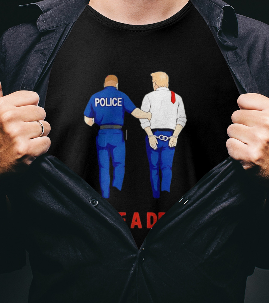 Police Arresting Man In Suit With Red Tie I Have A Dream T-Shirt