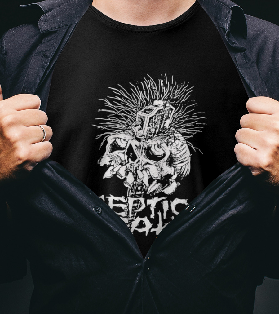 Septic Death Skull Art Punk T-Shirt