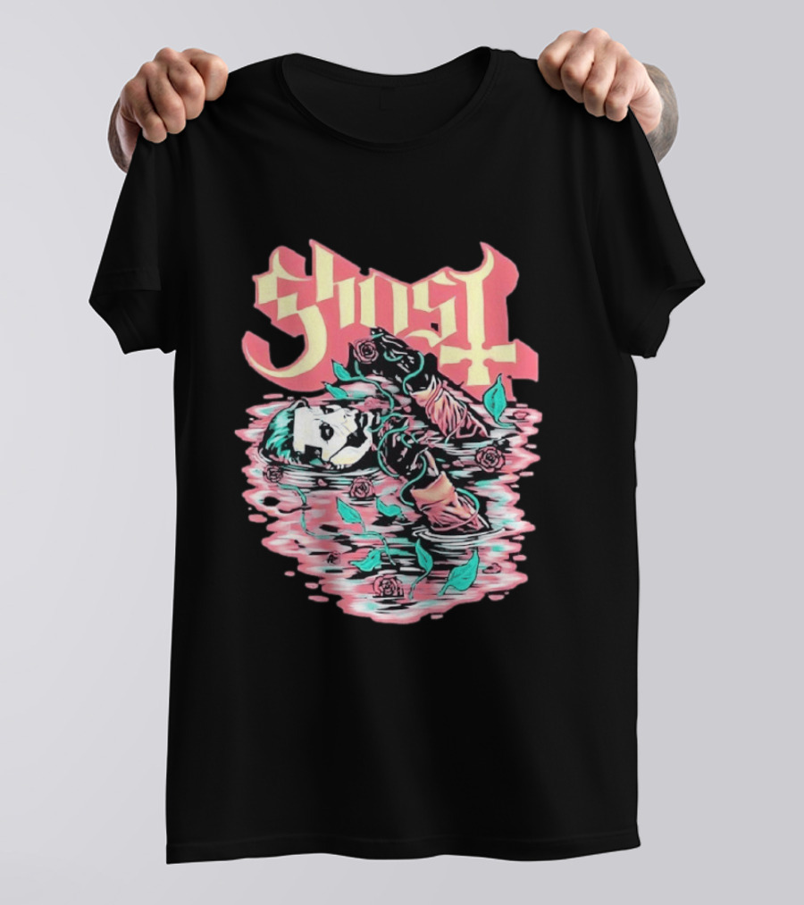 Ghost Band Valentine 2026 Pre Raphaelite Brotherhood Roses And Water T-Shirt