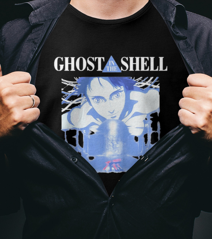 Ghost In The Shell Puppet Master Anime Character And Title T-Shirt