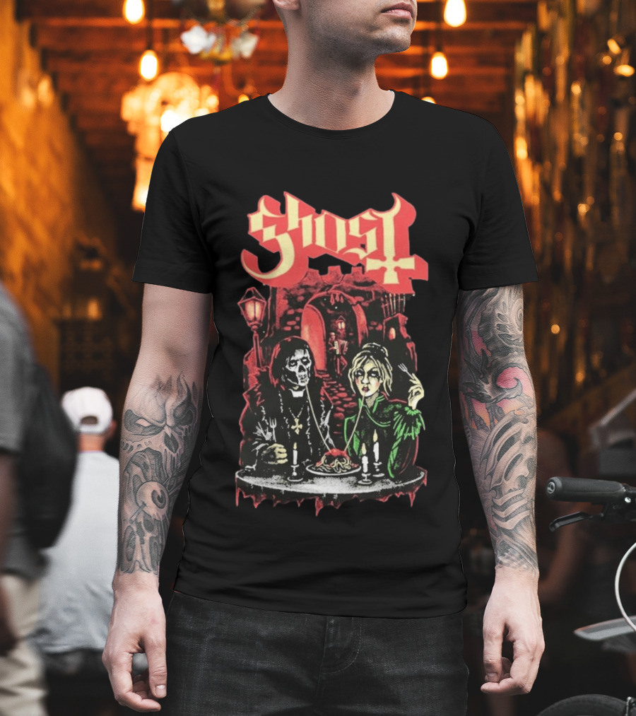 Ghost Valentine 2026 Exclusive Bella Notte Gothic Romance Dining Scene T-Shirt