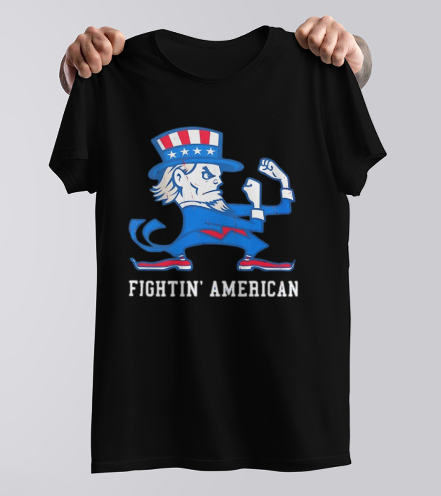 Uncle Sam Fightin' American Patriotic Boxing T-Shirt