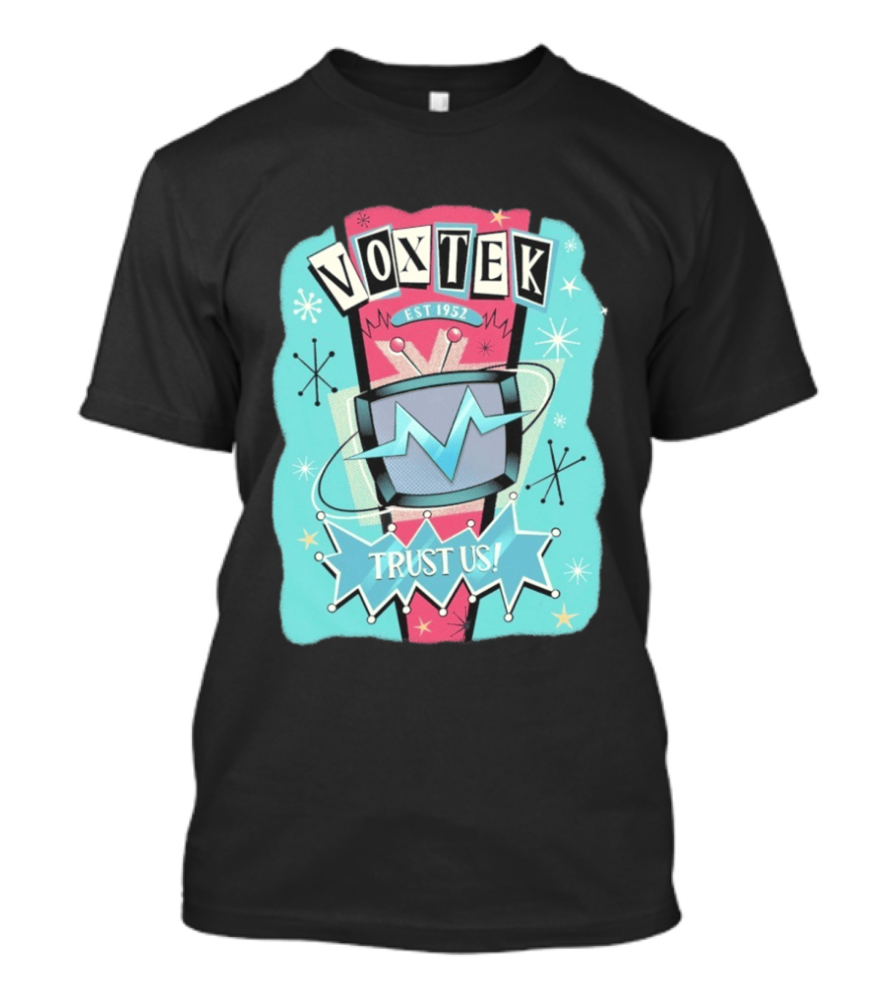 VoxTek Trust Us Retro 1952 Style With Television T-Shirt