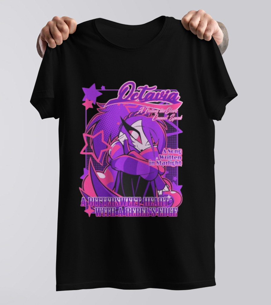 Octavia A Feeling The Stars Cannot Speak A Song Written In Starlight A Bittersweet Heart With A Rebel's Edge T-Shirt