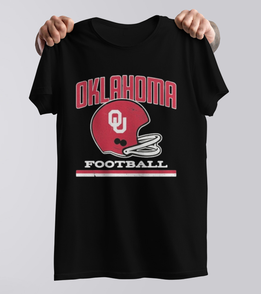 Oklahoma Sooners Football Helmet OU T-Shirt