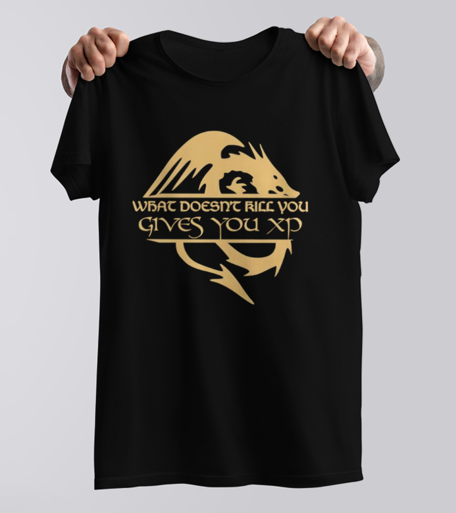 What Doesn't Kill You Gives You XP Dragon Adventure T-Shirt