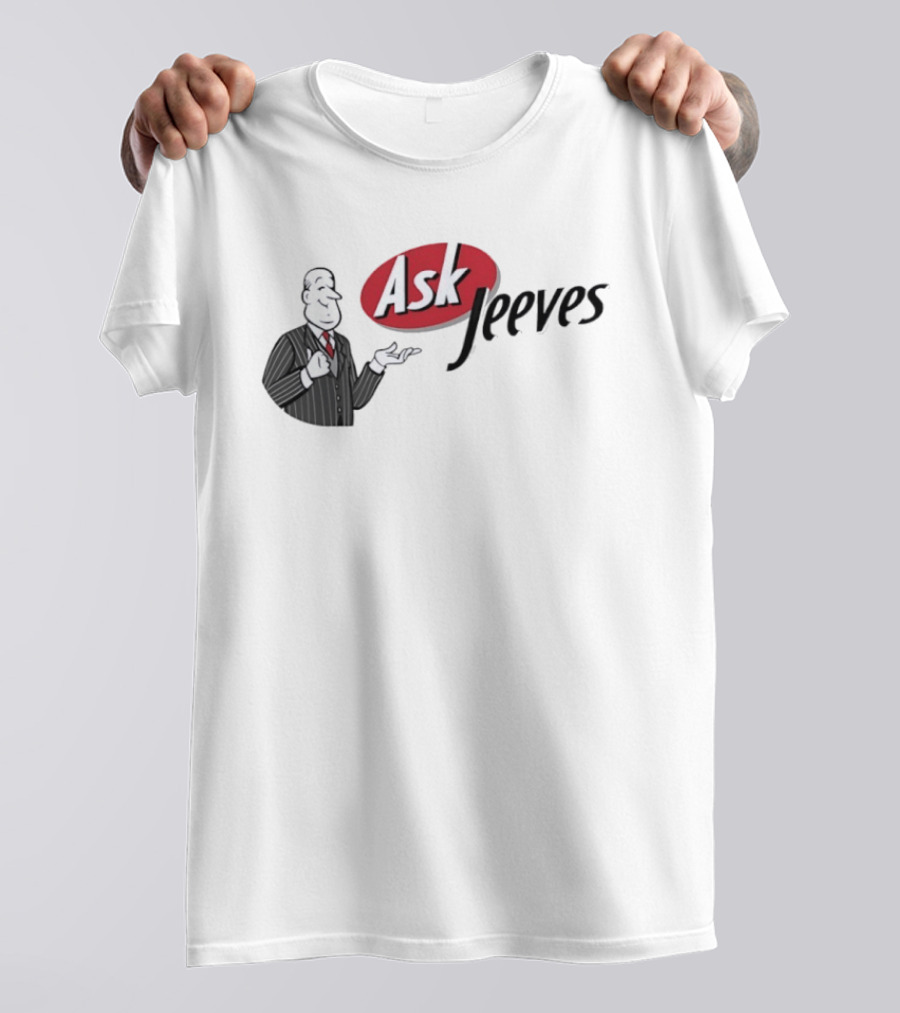 Ask Jeeves Classic Vintage Internet Butler T-Shirt