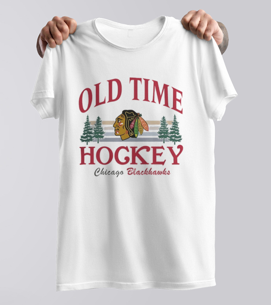Old Time Hockey Chicago Blackhawks Retro NHL T-Shirt