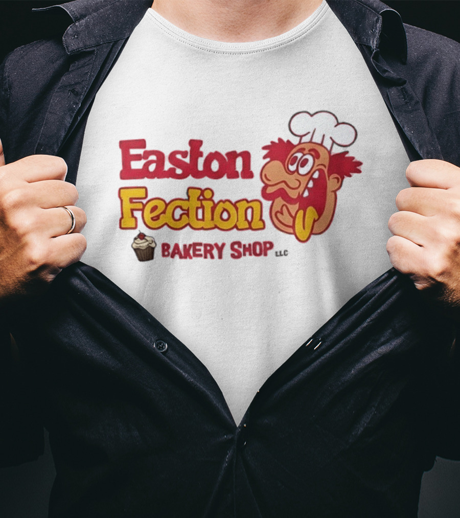 Easton Fection Bakery Shop LLC Funny Chef Cartoon Cupcake T-Shirt