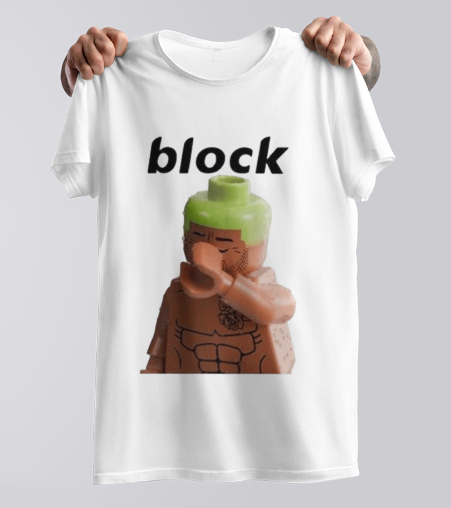 Block The Don Block LEGO Minifigure Style Dabbing Pose T-Shirt