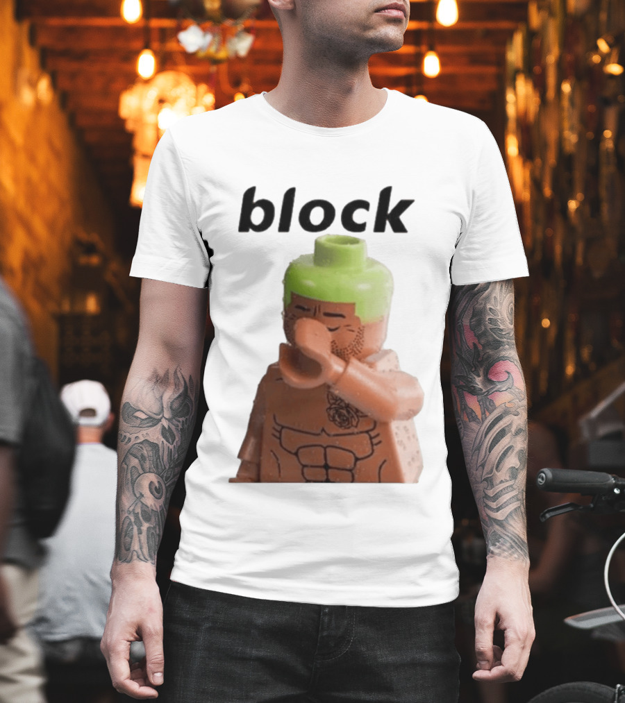 Block The Don Block LEGO Minifigure Style Dabbing Pose T-Shirt